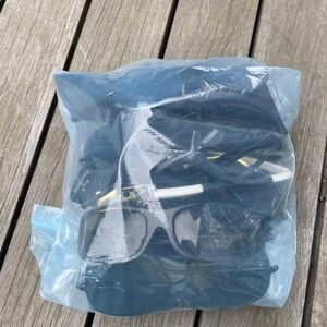 Mystery bag with glasses and sunglasses